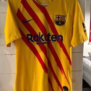 Nike Barcelona Senyera Vaporknit Soccer Jersey Size S